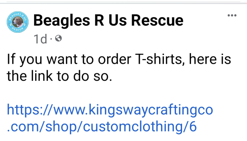 Beagles R Us Rescue Clothing